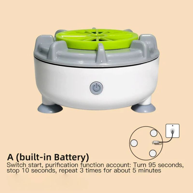 High-efficiency portable fruit and vegetable washing machine