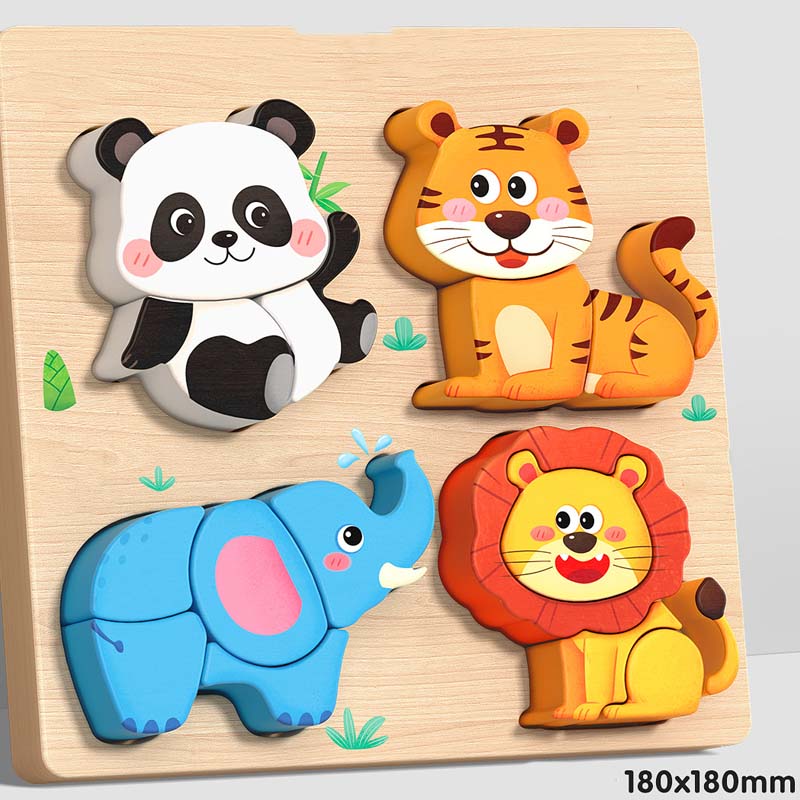 Educational 3D Wooden Puzzle