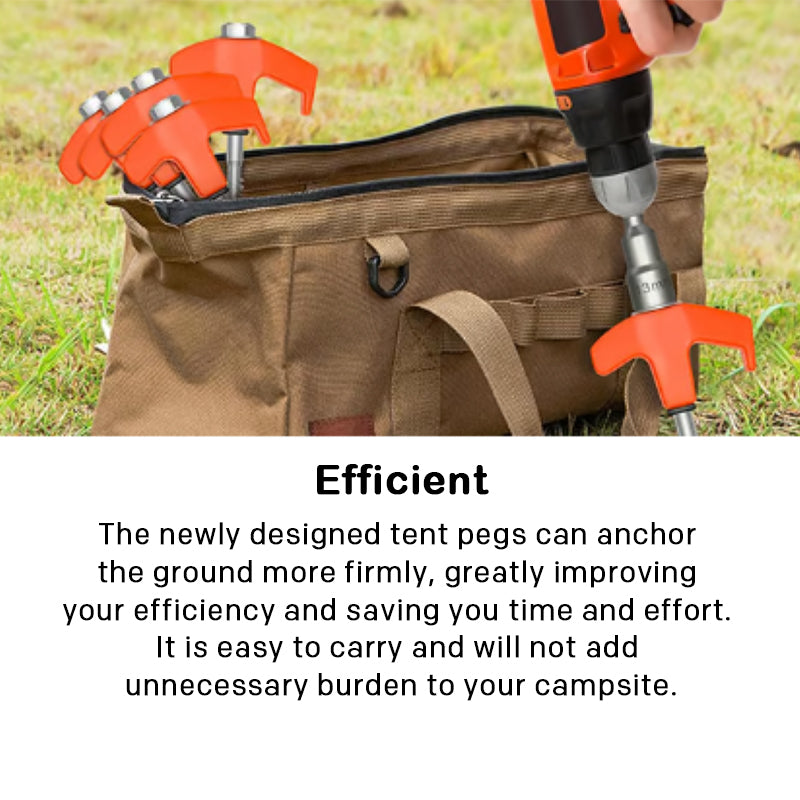 Hexagonal spiral ground spikes