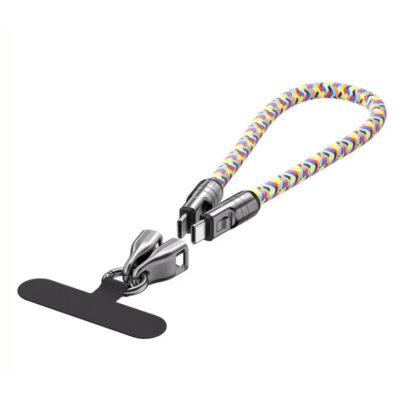 Two-in-one fast charging data cable mobile phone lanyard