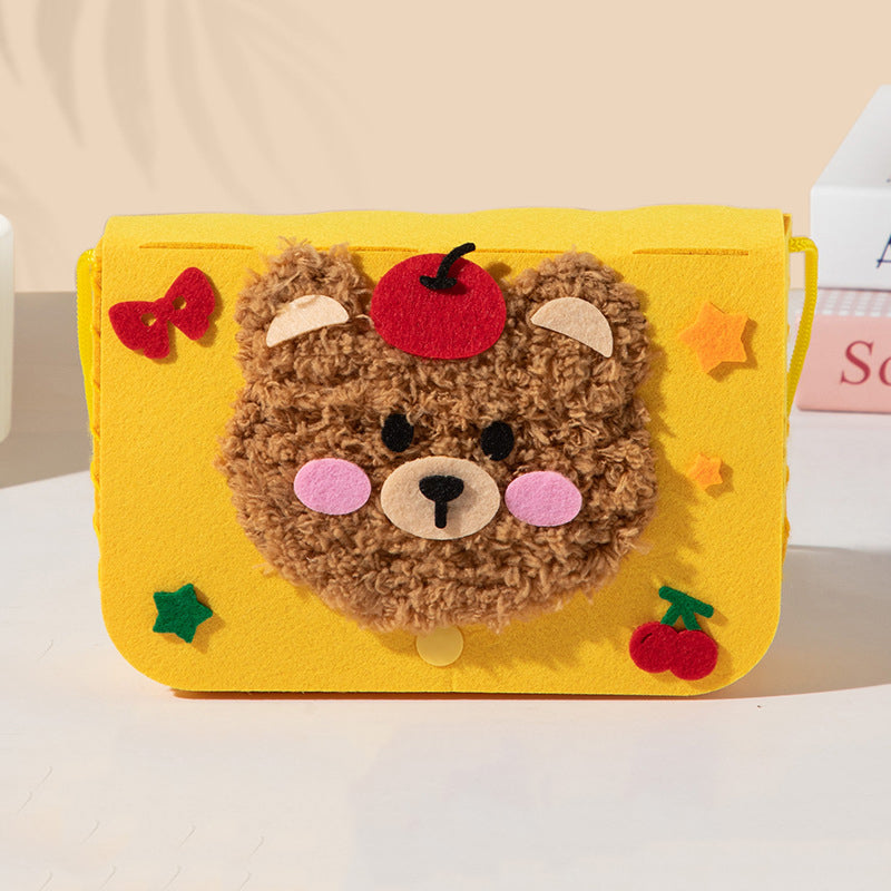 Wool Embroidery Painting Crossbody Bag