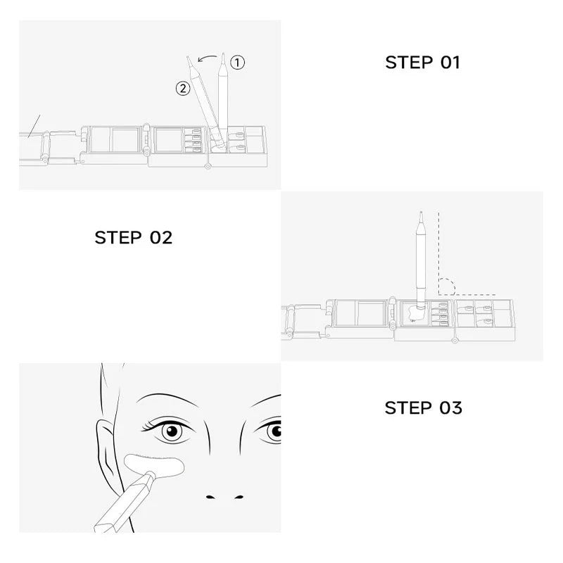 3-in-1 Eyeliner and Lower Lash Stamp Set