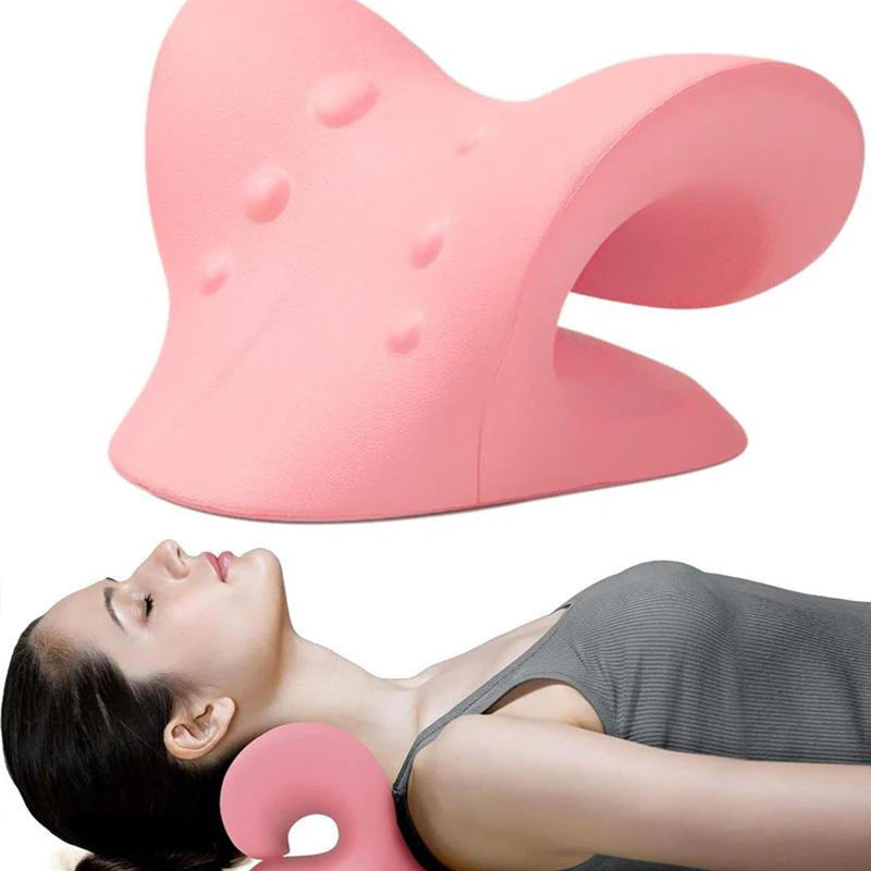 C-shaped cervical massage pillow