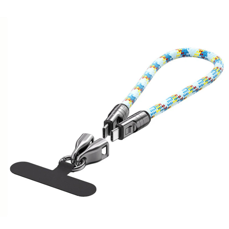 Two-in-one fast charging data cable mobile phone lanyard