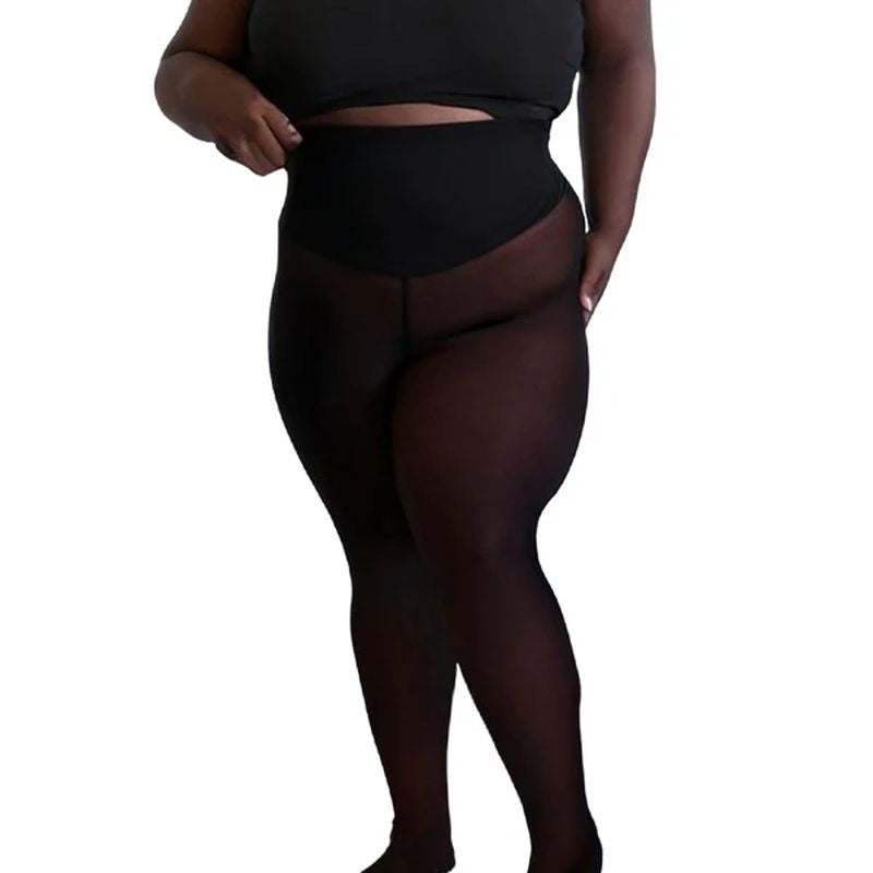 Warm and slimming single-seam shaping leggings