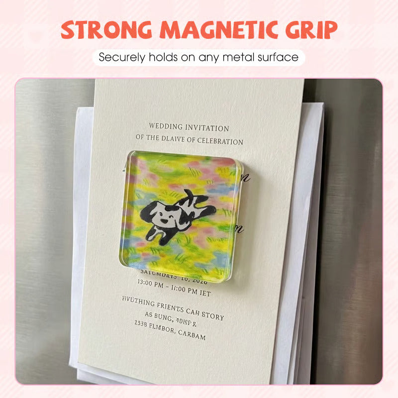 DIY Transparent Acrylic Refrigerator Magnets