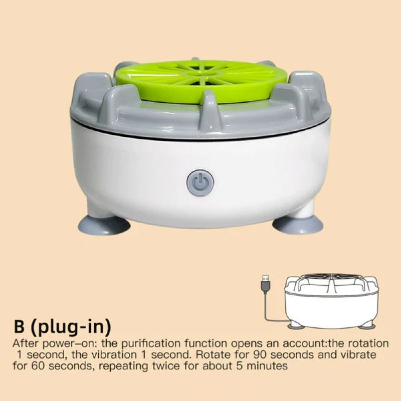 High-efficiency portable fruit and vegetable washing machine
