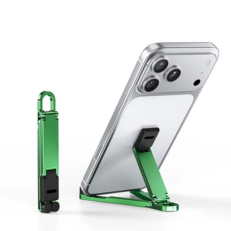 Mini Aluminum Alloy Phone Stand Keychain – Foldable Desktop Stand