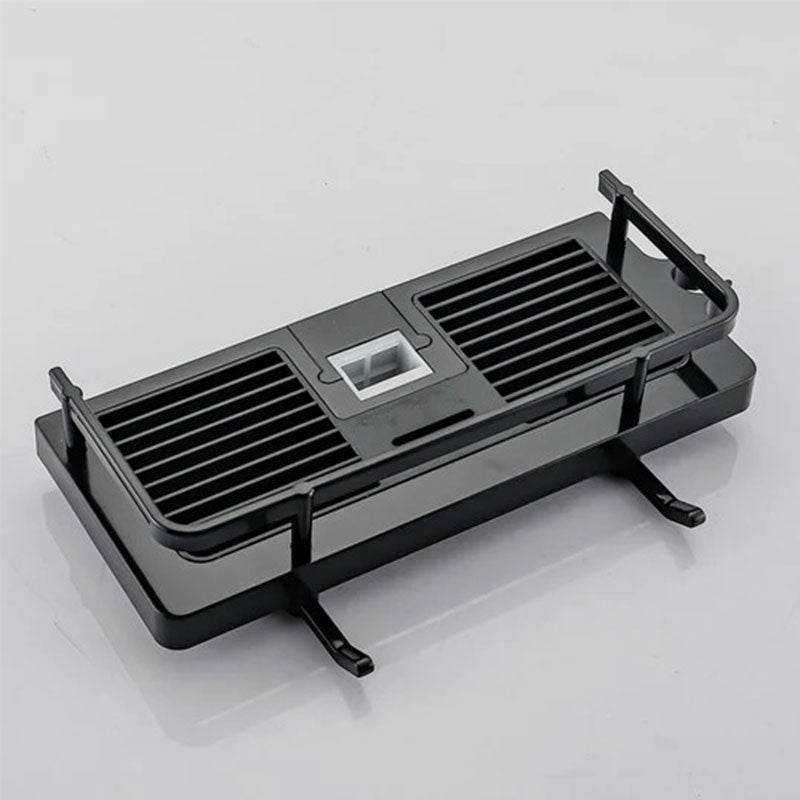 Shower rod storage rack