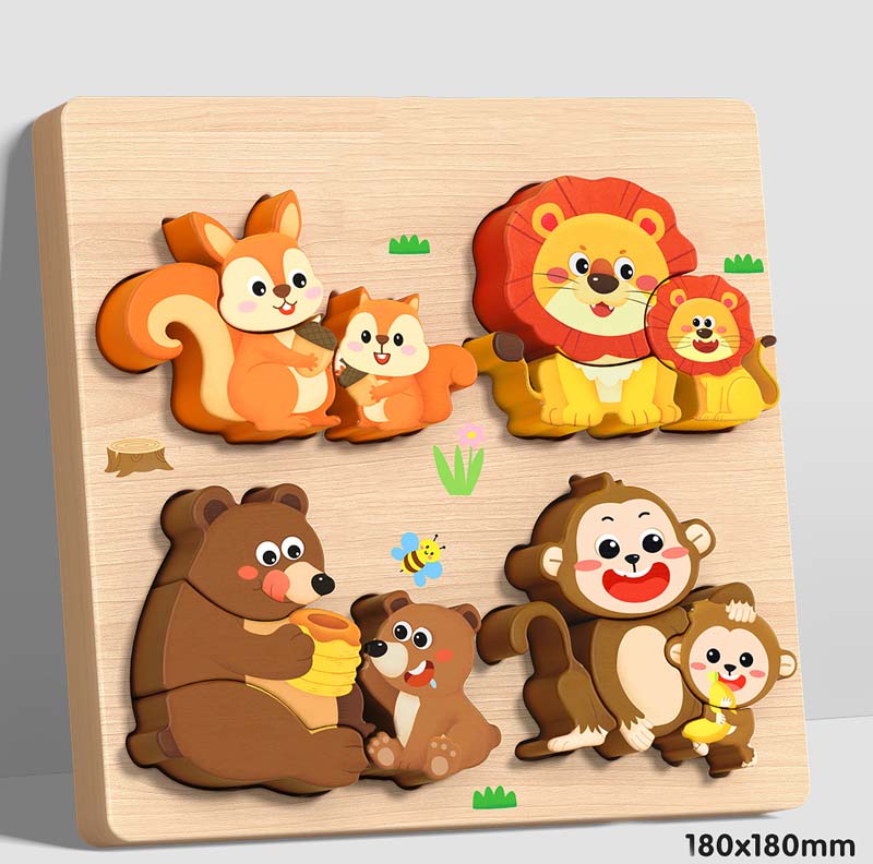 Educational 3D Wooden Puzzle