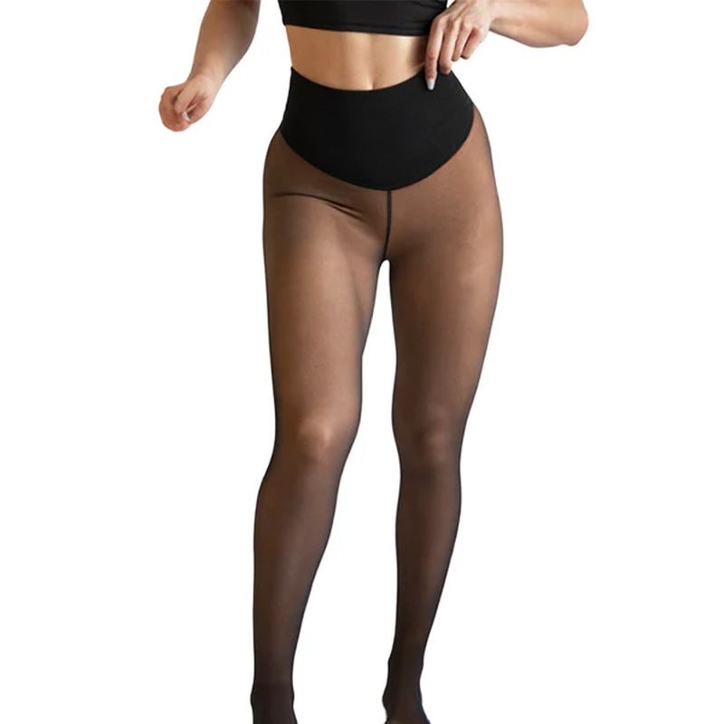 Warm and slimming single-seam shaping leggings