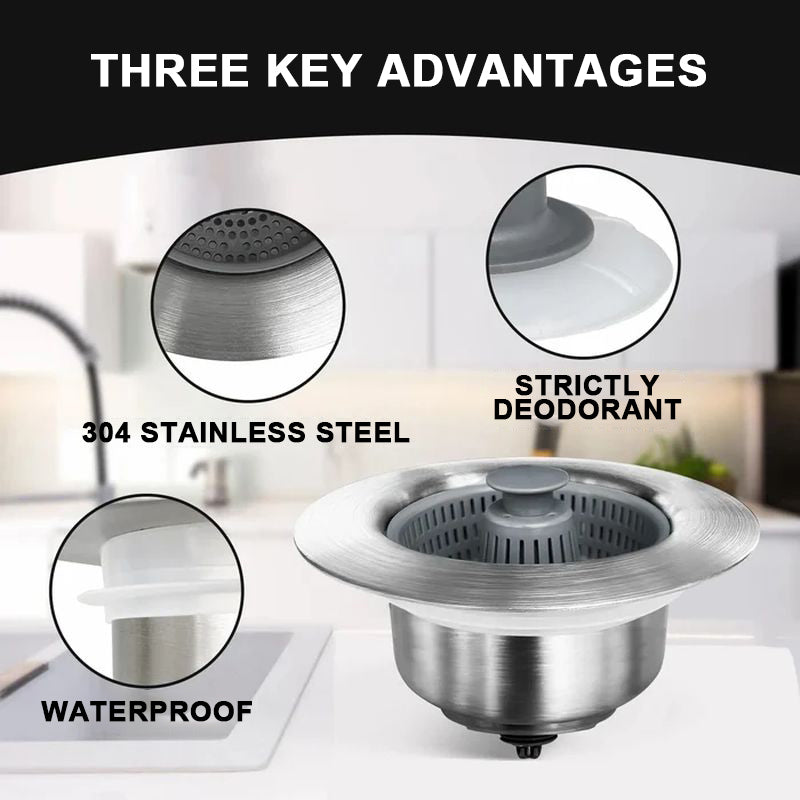 Upgraded Sink Bounce Core Drain Strainer