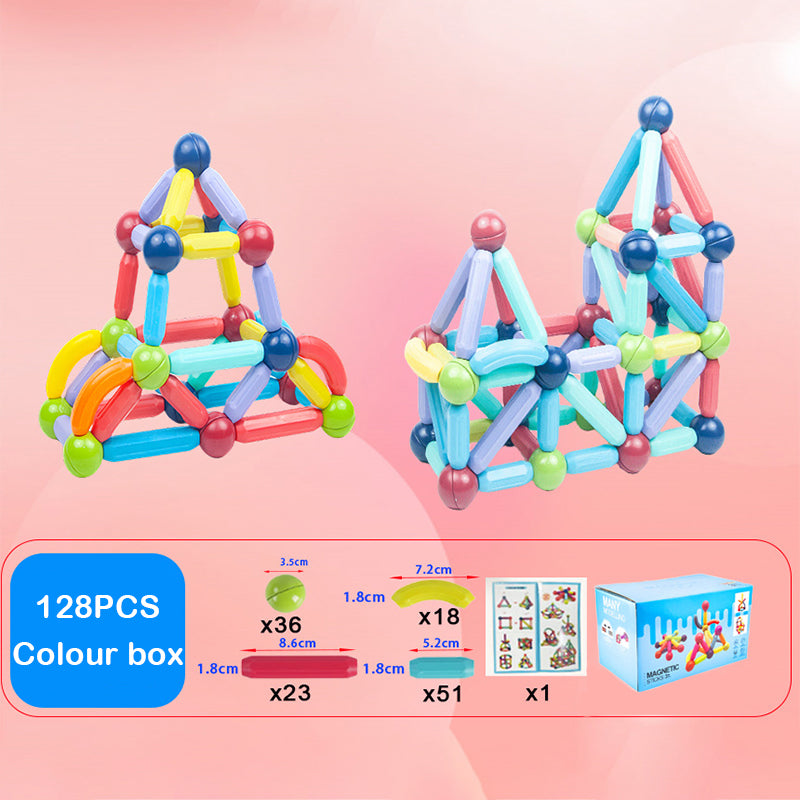 Magnetic stick building blocks, suitable for children's early development