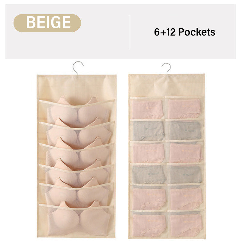 Double-sided underwear storage bag