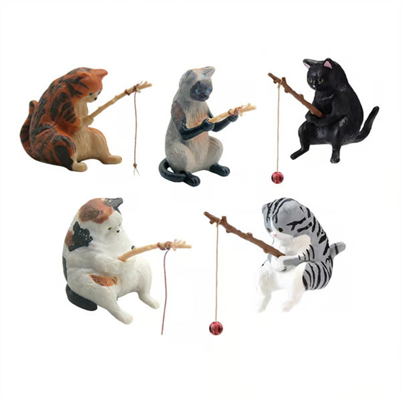 Miniature desktop animal figurine set