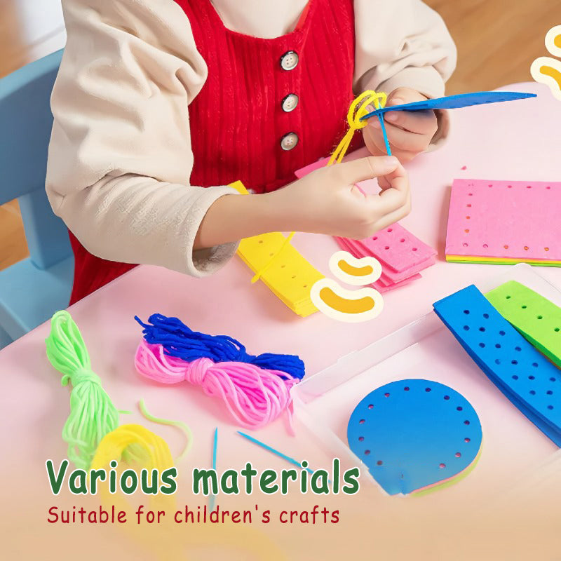 Wool Embroidery Painting Crossbody Bag