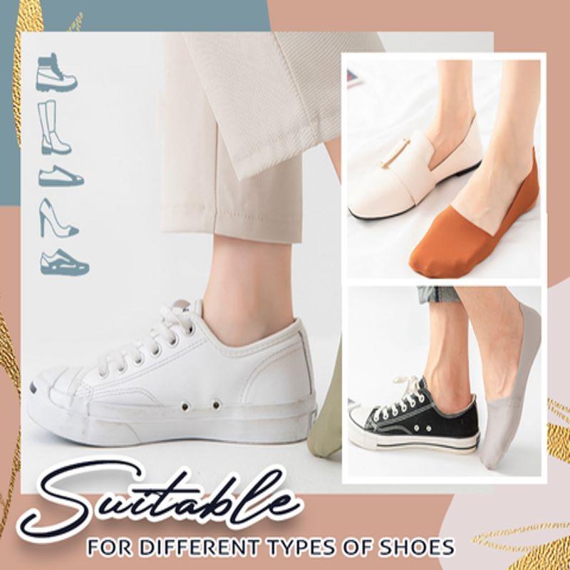 Free Cut Non Slip Ice Silk Socks 3 Pairs