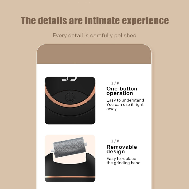 Electric digital foot grinder