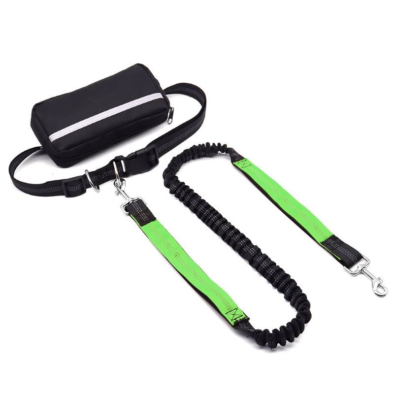 Hands Free Dog Leash with Zipper Bag