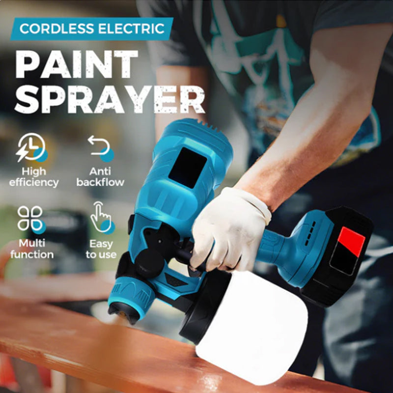 Cordless electric paint sprayer