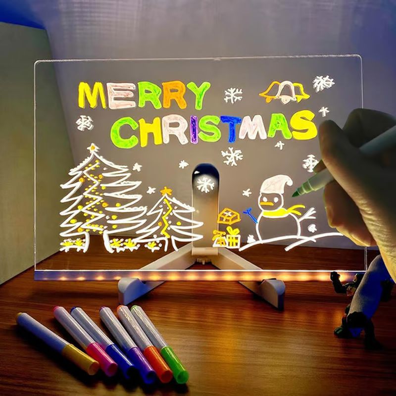 DIY erasable luminous transparent drawing board set