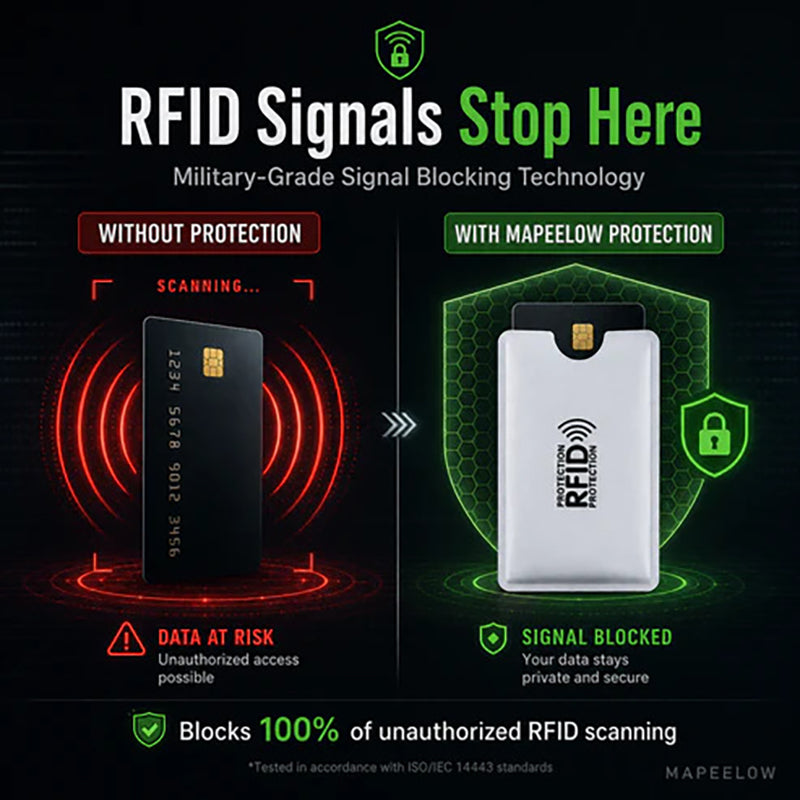 RFID-blocking credit card holder