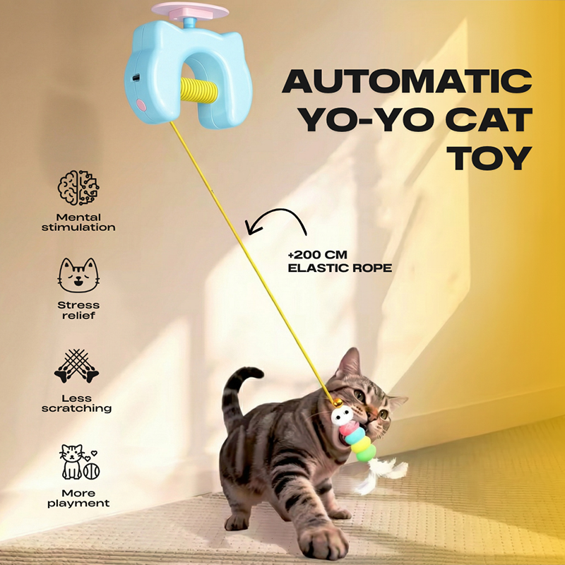 Cat Self-Play Elastic String Toy