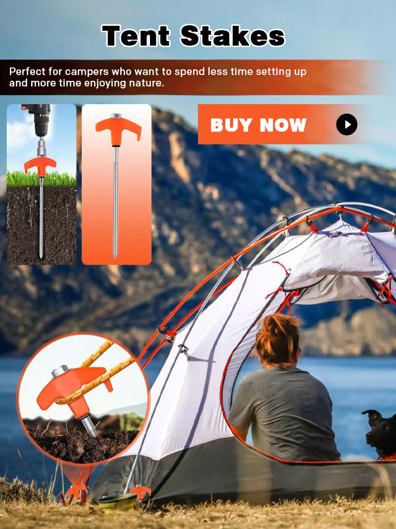 Hexagonal spiral ground spikes