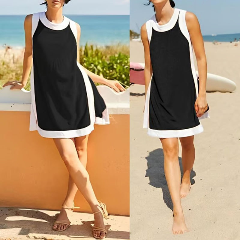 Women's sleeveless cotton suit