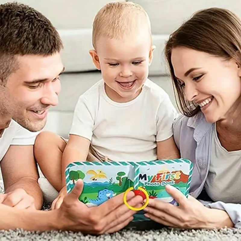 Fabric baby photo album