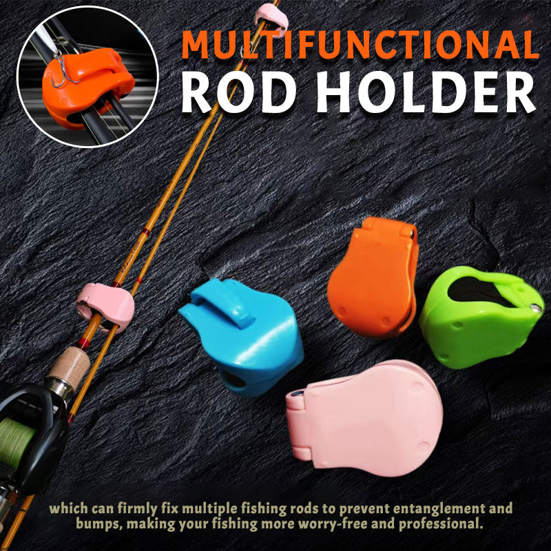 Multifunctional fishing rod rack