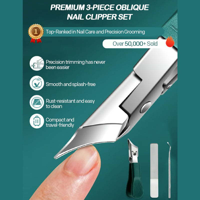 Large opening nail clipper set