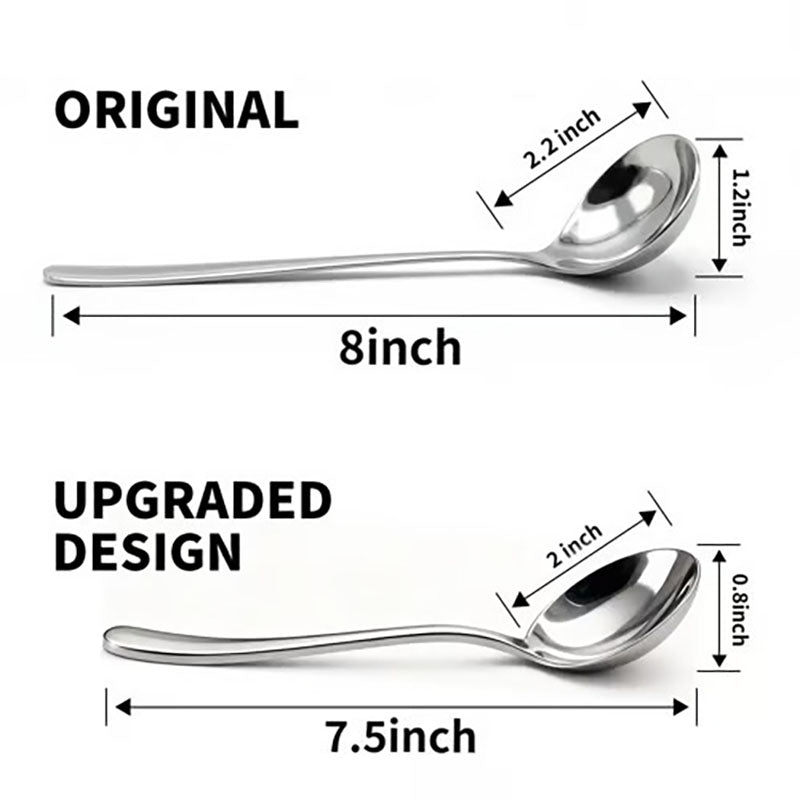 Stainless Steel Spoons (Pack of 4 or 6)