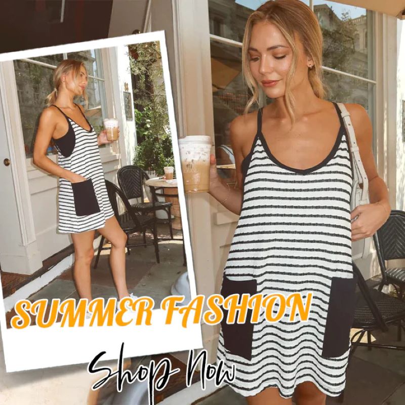 Women's Sleeveless Summer Dress with Shorts
