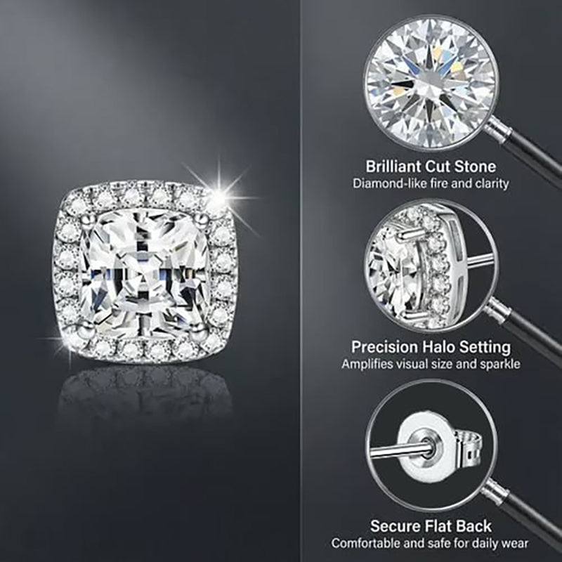 Fresh geometric full diamond earrings set with zircon-Buy 1 Get 1 Free (2 Pairs)