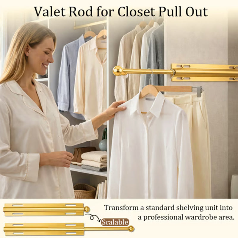 Sliding hangers for wardrobes