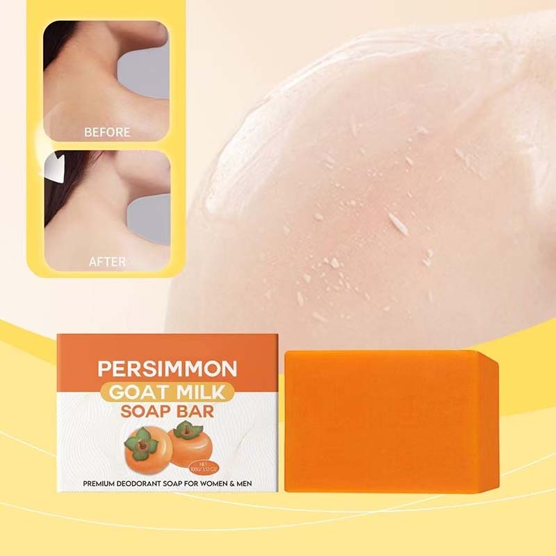Persimmon goat milk body soap--buy one get one free
