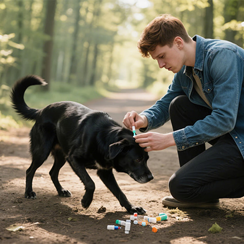 Pet anti-insect collar buckle