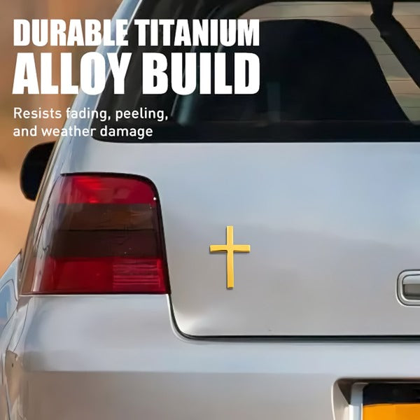 ✝️ 3D Cross Metal Jesus Christ Cross Badge Sticker✨Car Anti-Scratch Sticker