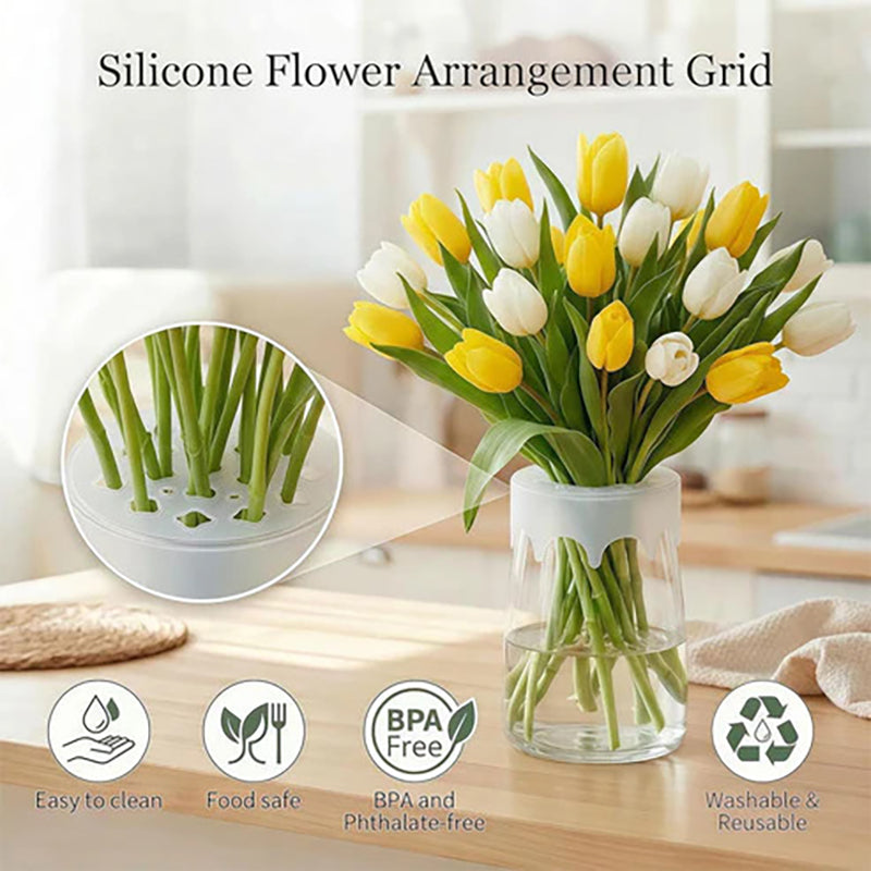 Silicone bouquet holder