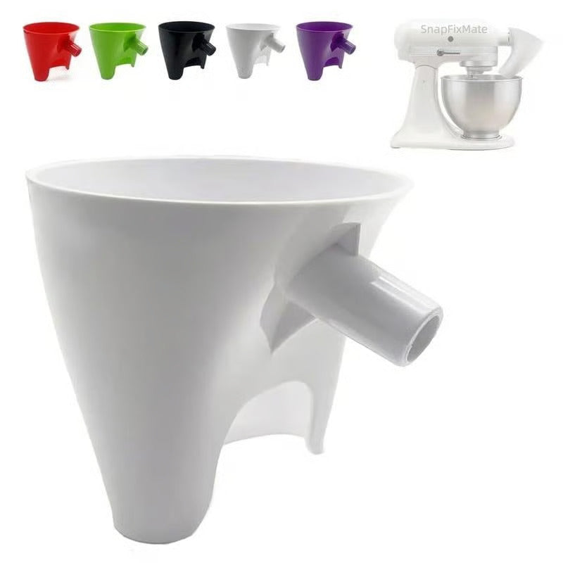 Flour hopper for a vertical mixer