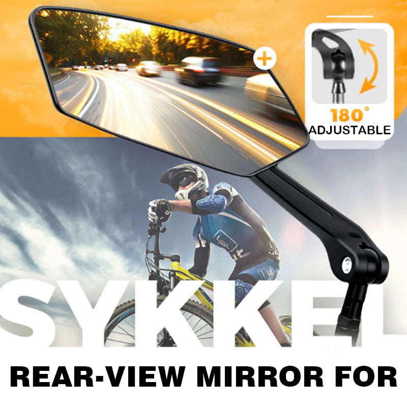 360° rotatable and adjustable bicycle rearview mirror