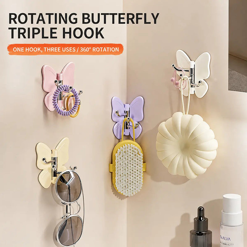 Rotatable butterfly hook