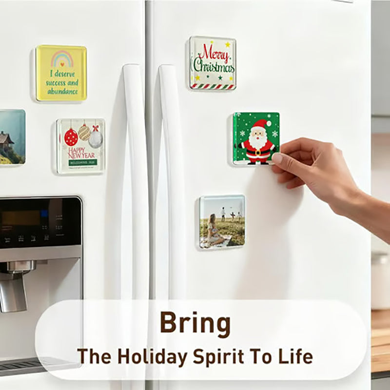 DIY Transparent Acrylic Refrigerator Magnets