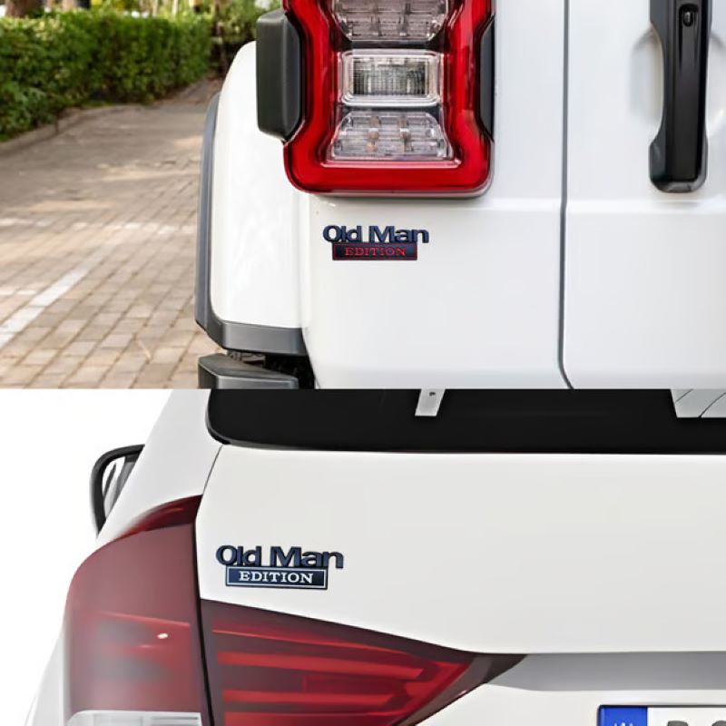 🚗 'Old Man Edition' car emblem