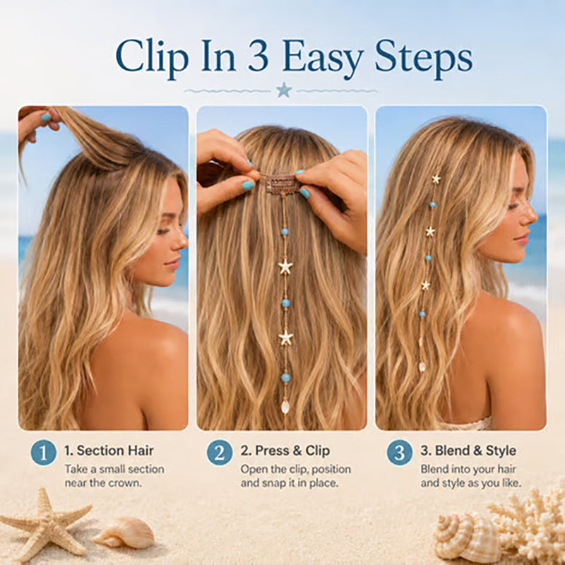 Atmospheric mermaid hair accessory