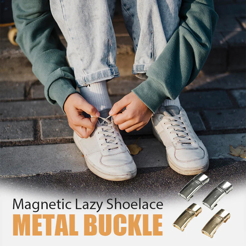 Magnetic shoelace buckle