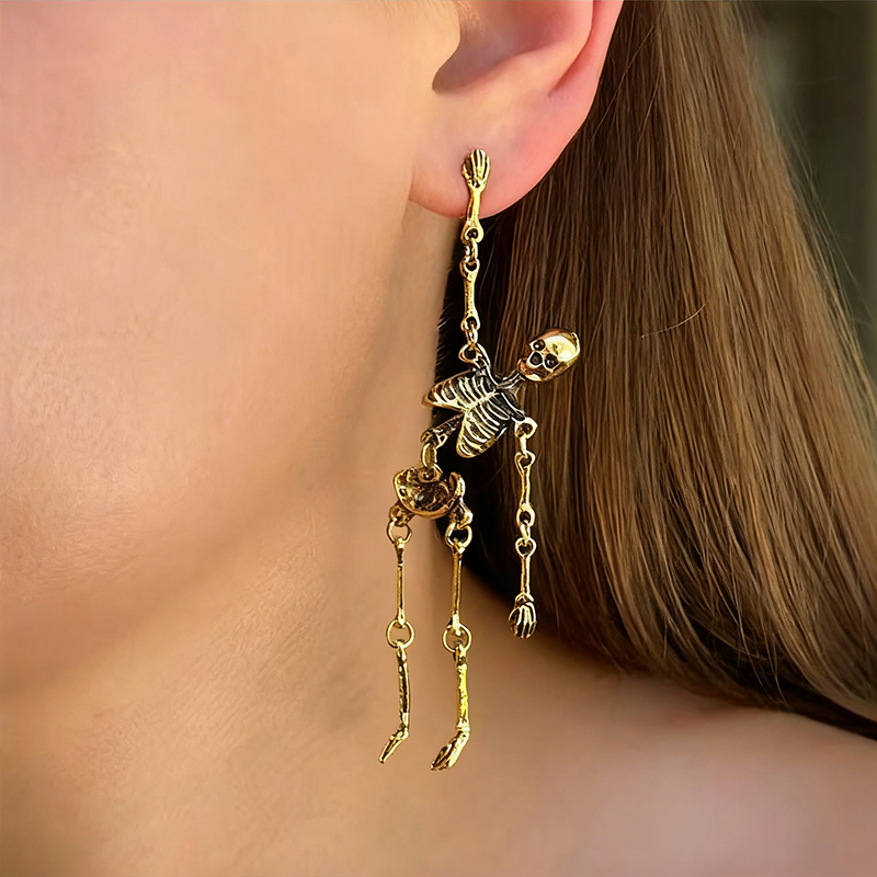 🔥Halloween decorative skull earrings