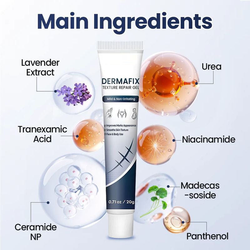 Lavender-textured scar repair gel