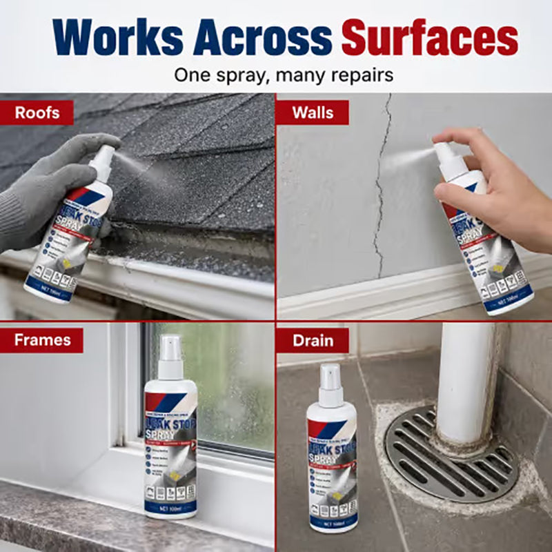 Waterproof leak repair and sealant spray